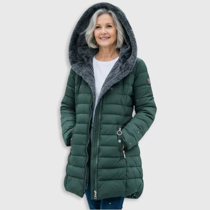 Hooded Quilted Padded Winter Coat