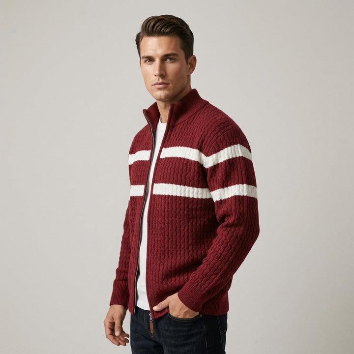 Women's Cable Knit Full-Zip Cardigan