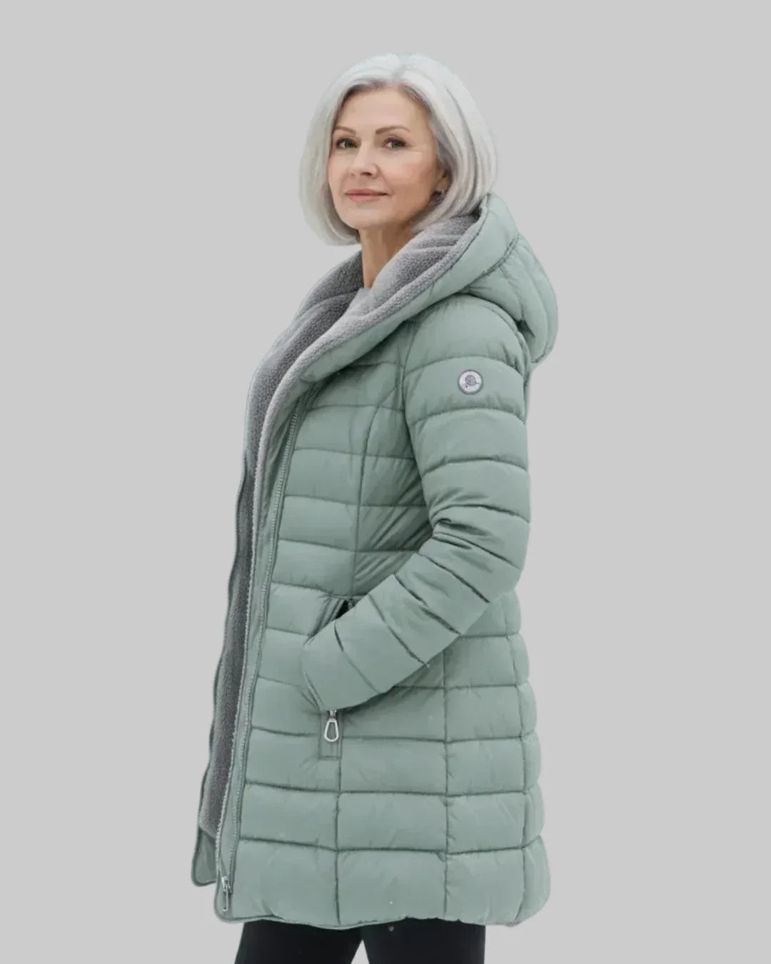 Hooded Quilted Padded Winter Coat