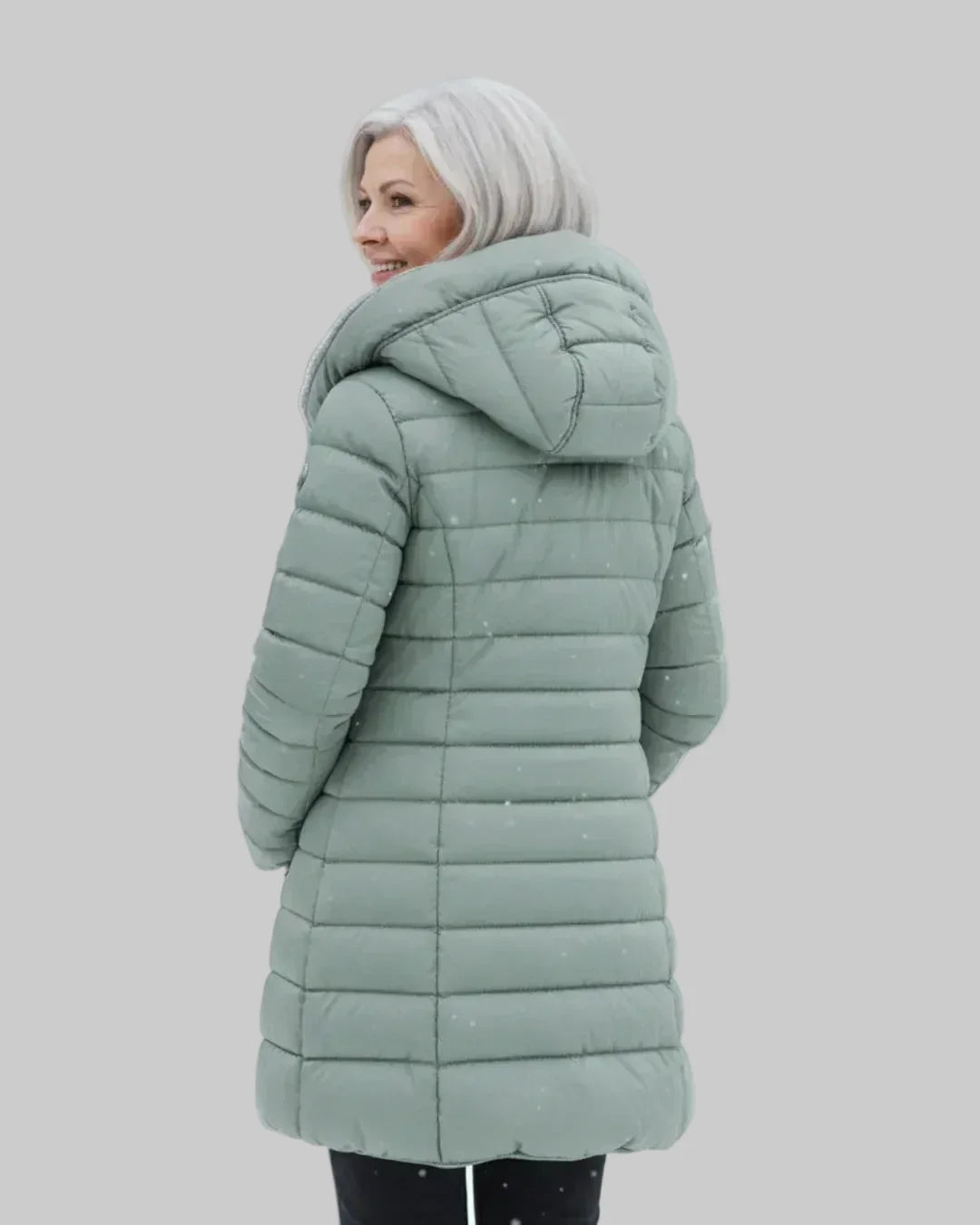 Hooded Quilted Padded Winter Coat