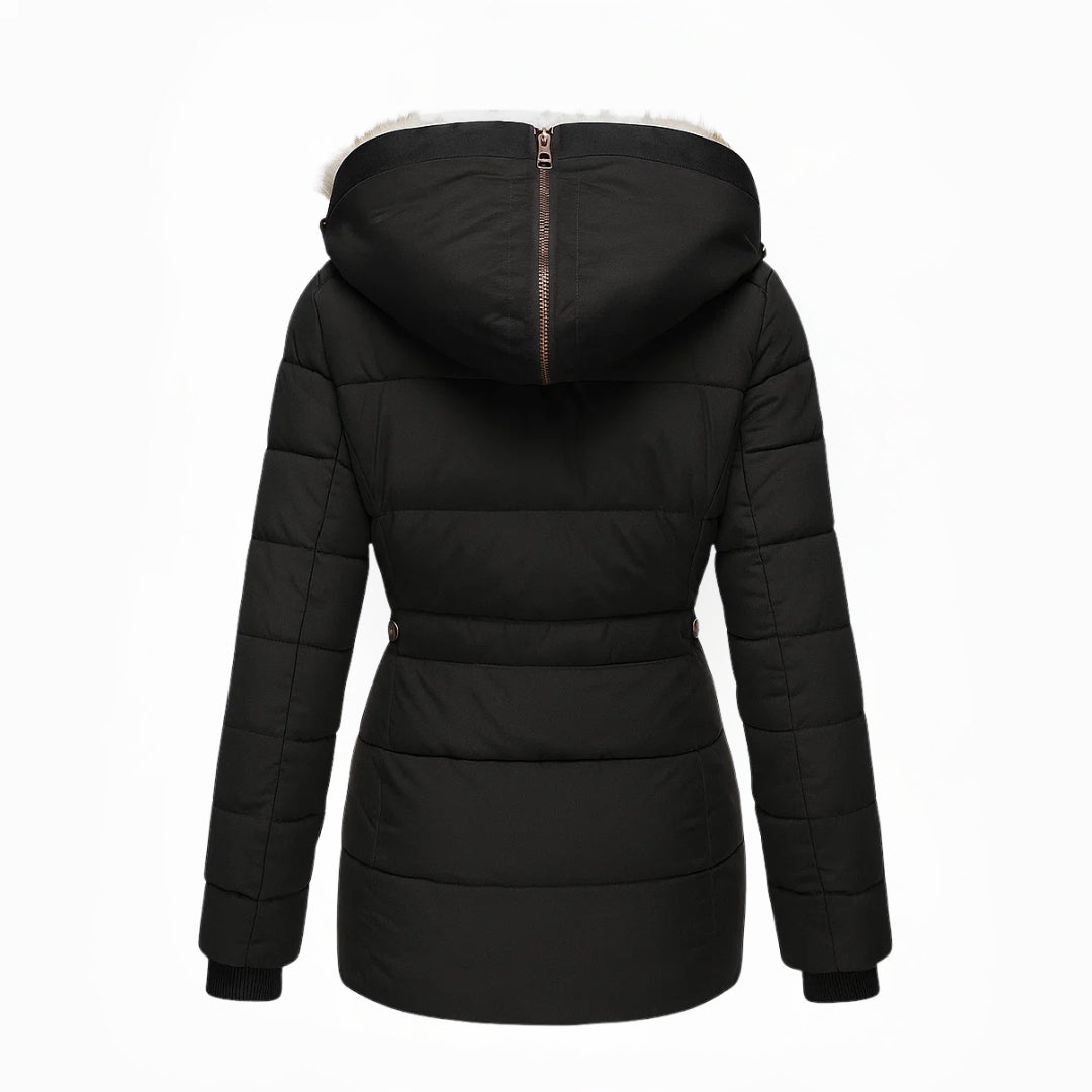 Women's Hooded Quilted Winter Coat