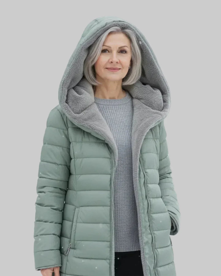 Hooded Quilted Padded Winter Coat