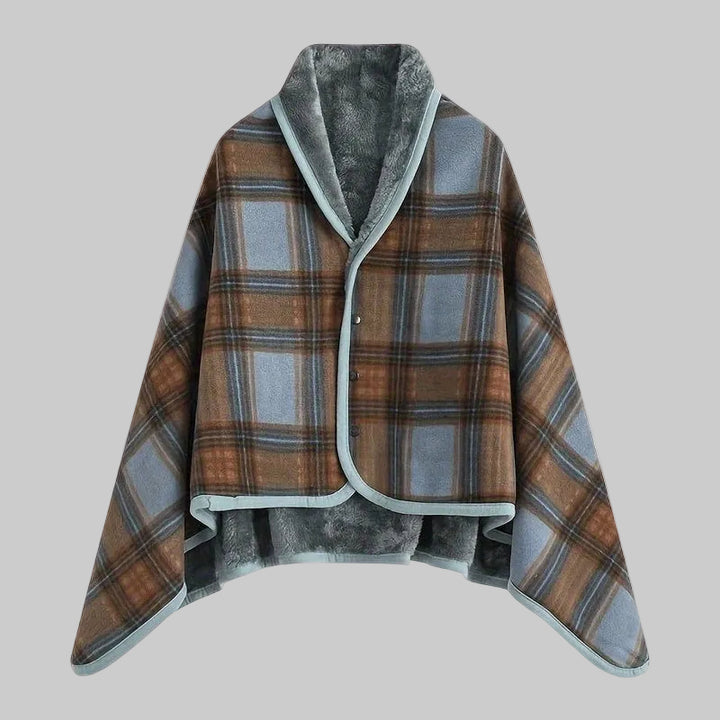 Linnea | Buttoned Wrap Shawl