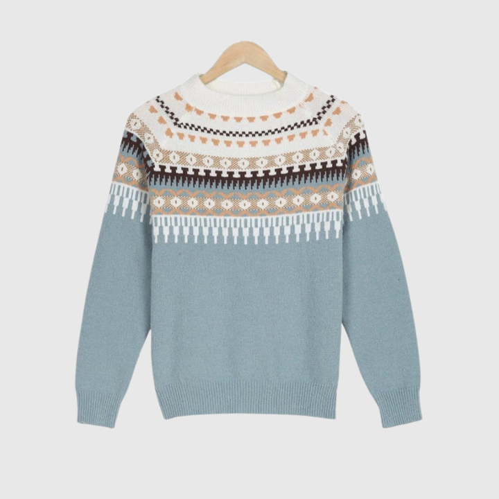 Lightweight Knit Sweater with Textured Pattern