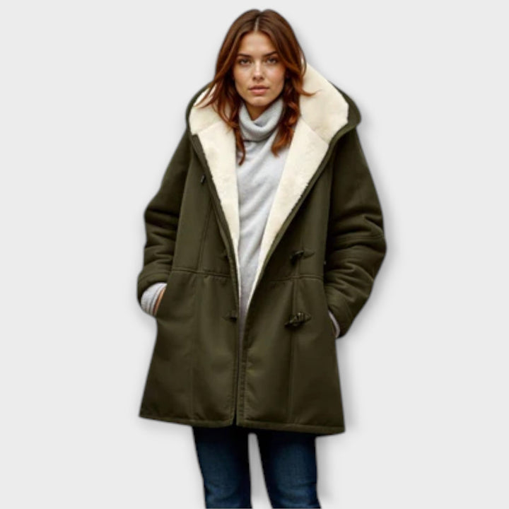 Faux Fur-Lined Winter Coat