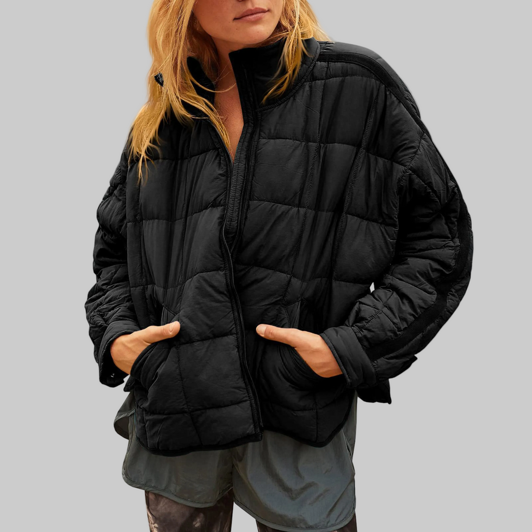 Lightweight Compact Zip Puffer Jacket
