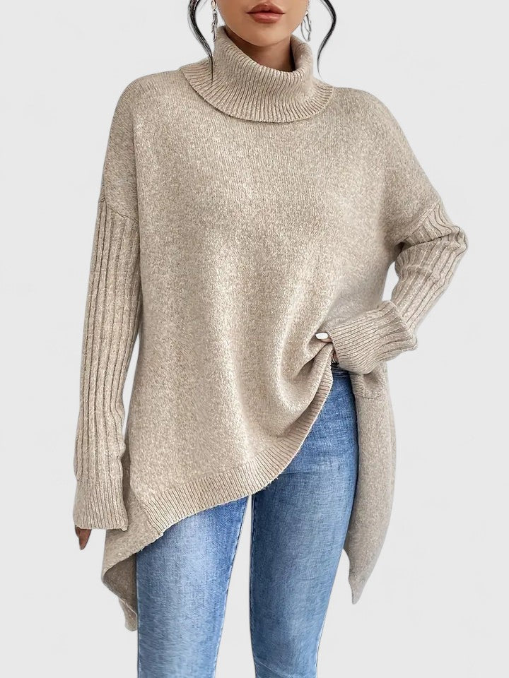 Women's Soft Turtleneck Knit Jumper