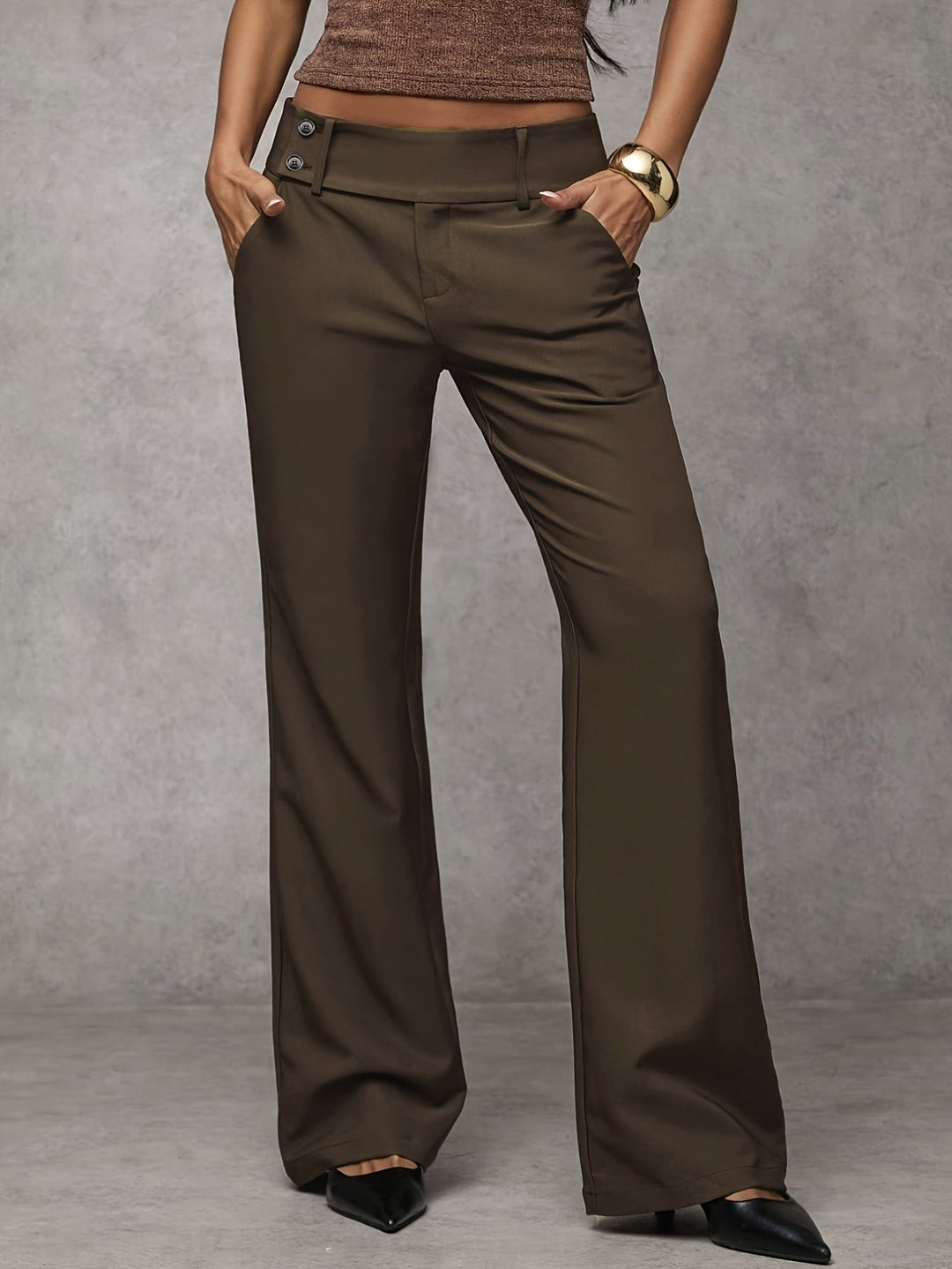 Women’s High-Waisted Wide-Leg Trousers