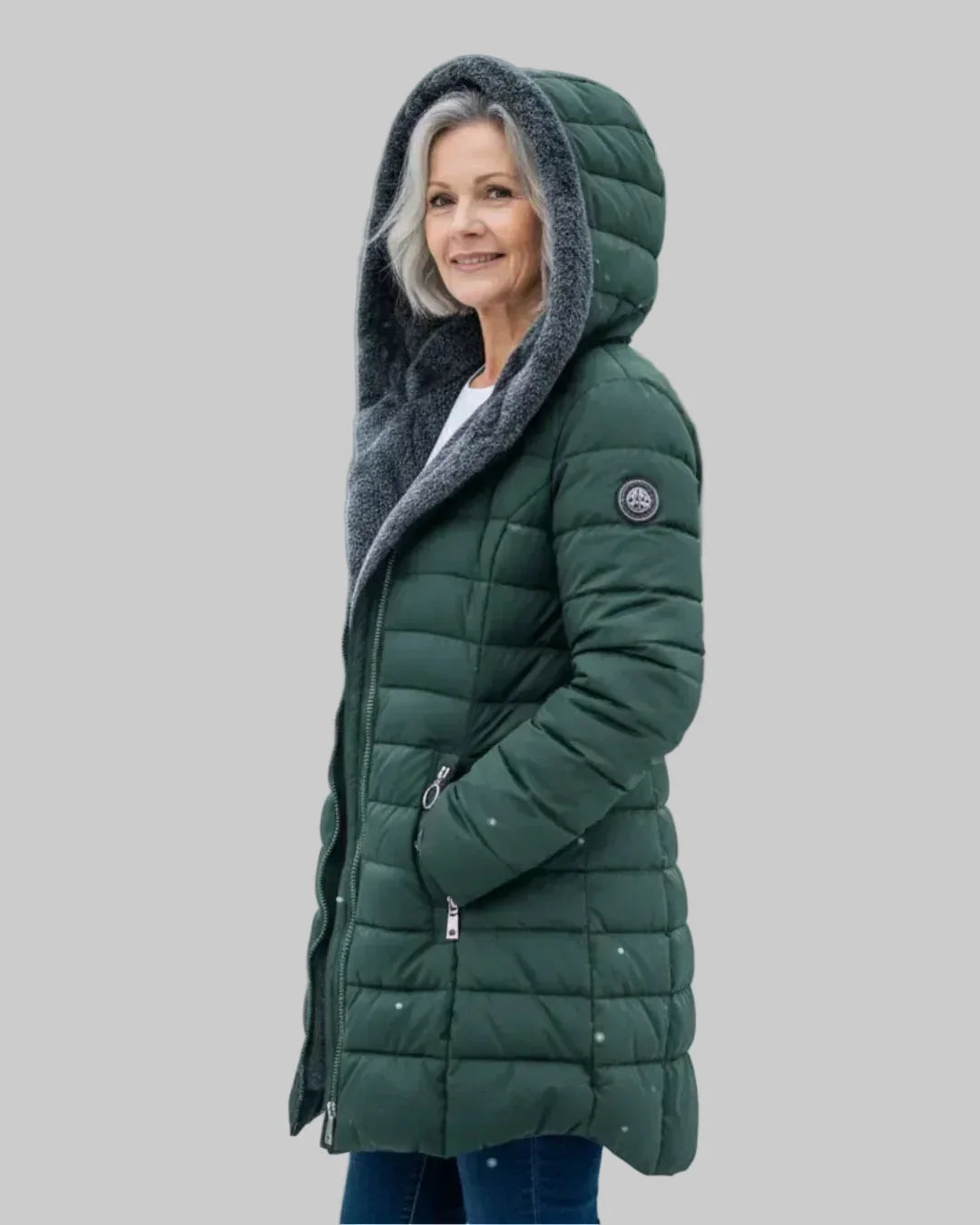 Hooded Quilted Padded Winter Coat