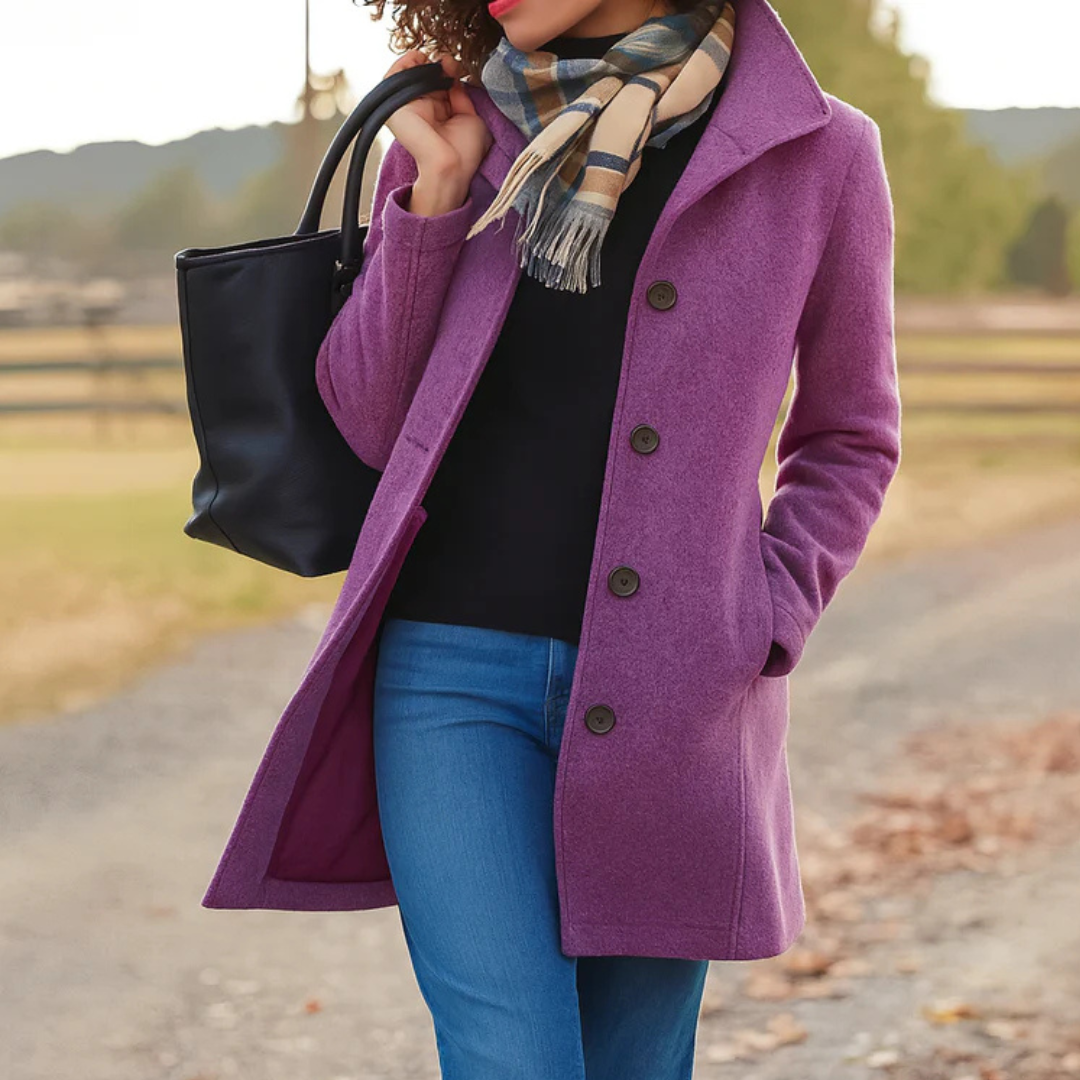 Women's Tailored Single-Breasted Coat