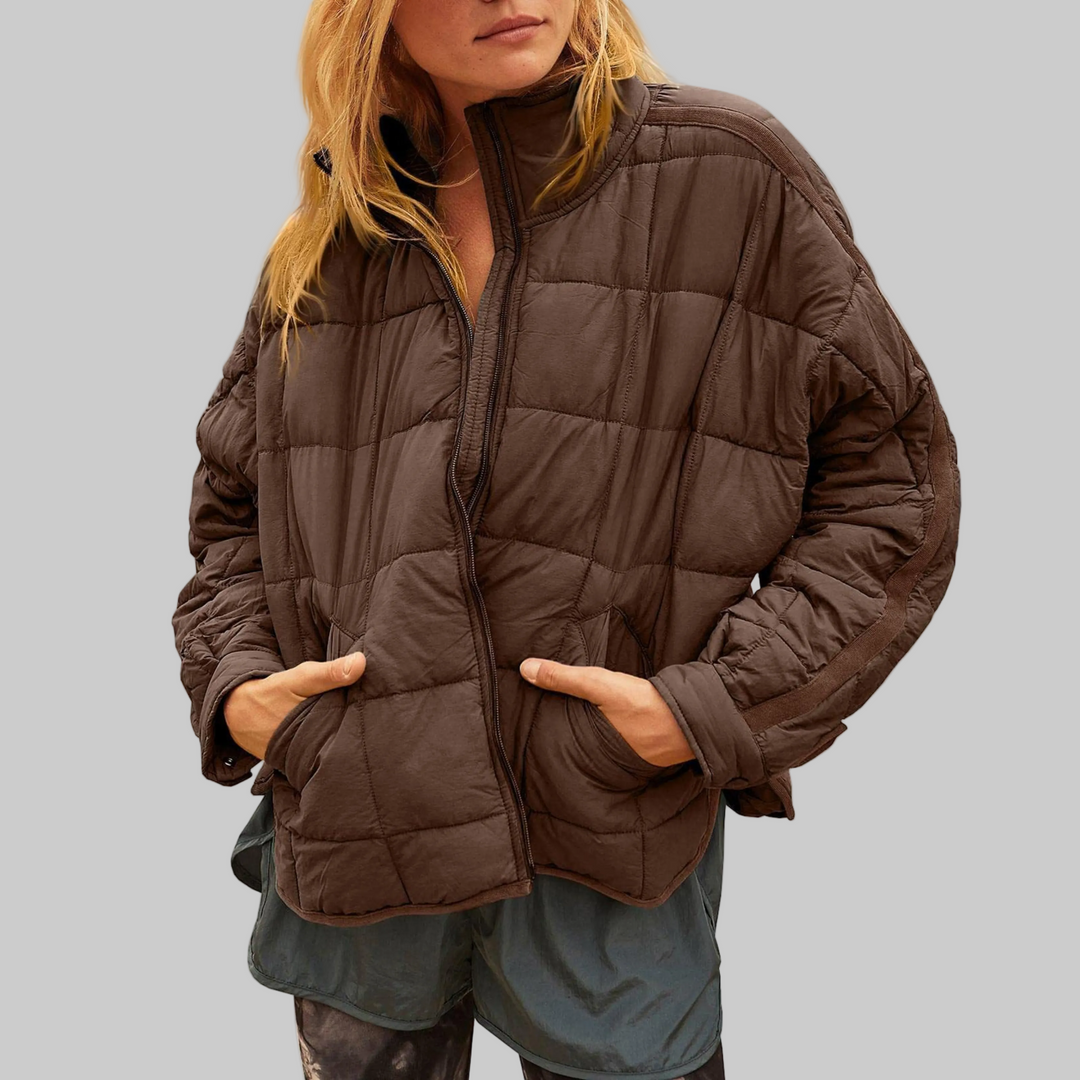 Lightweight Compact Zip Puffer Jacket