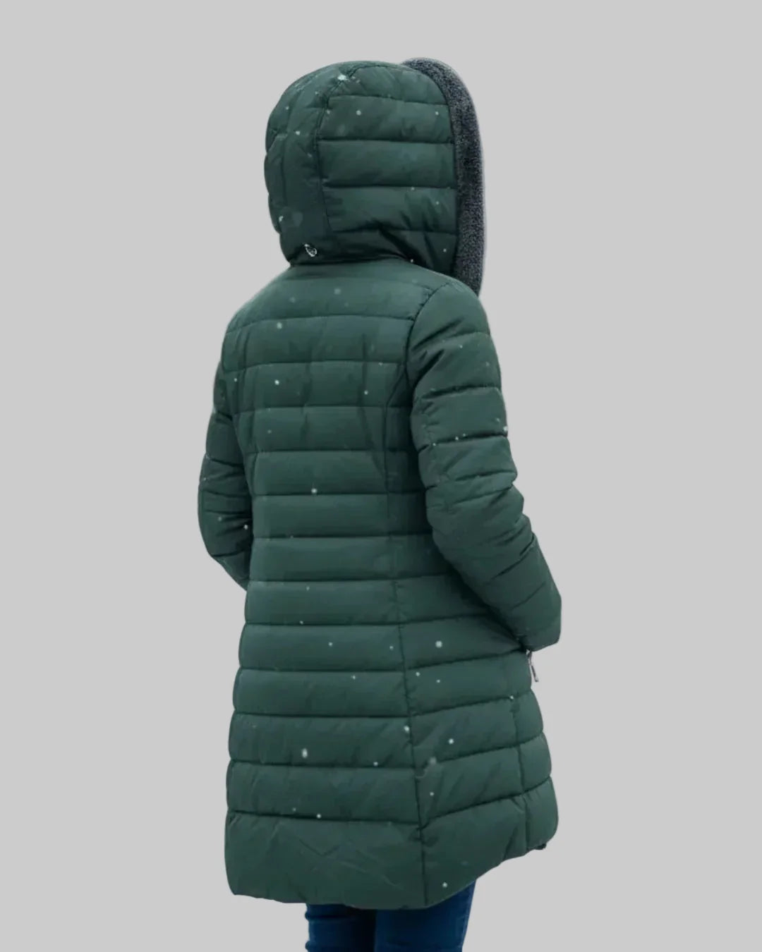 Hooded Quilted Padded Winter Coat