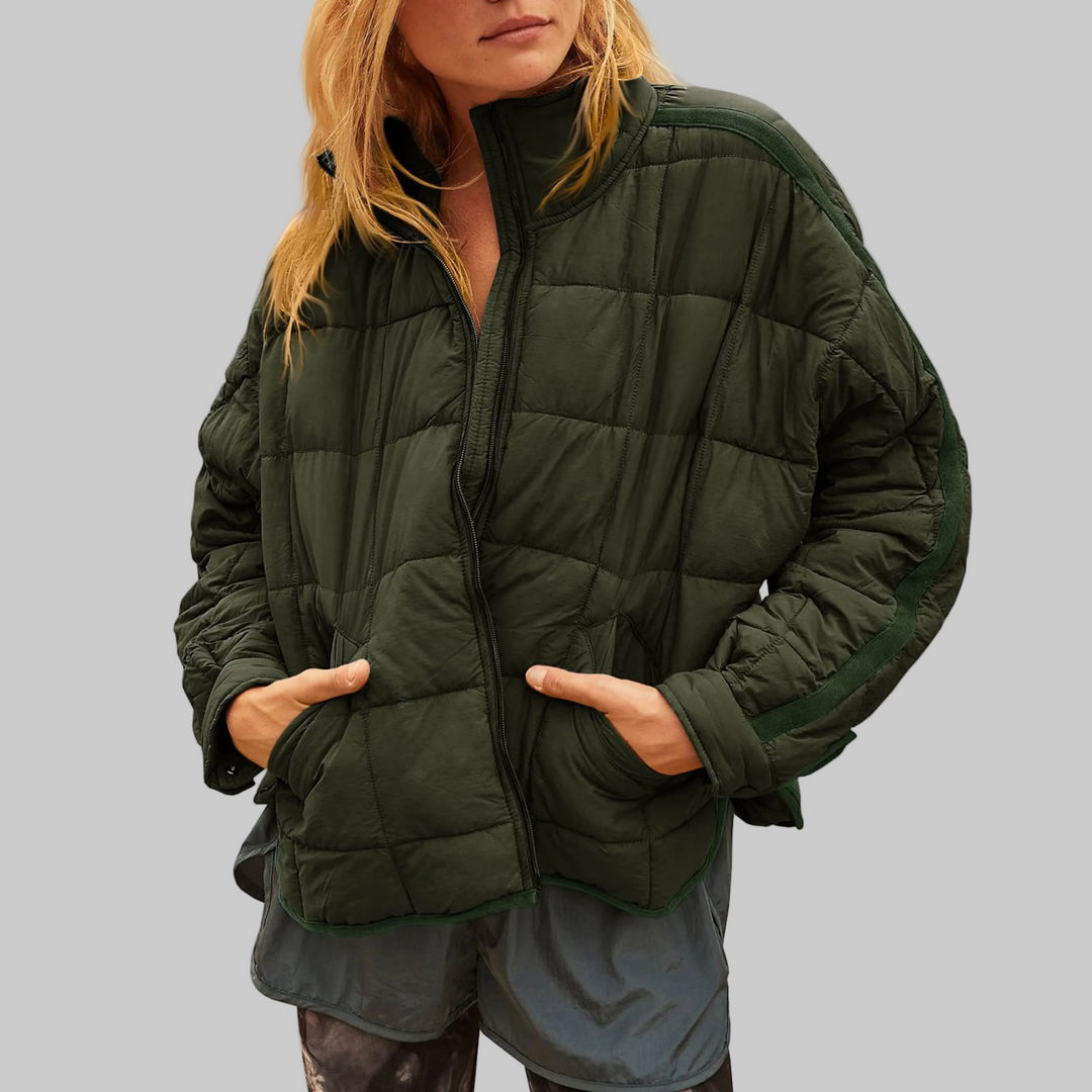 Lightweight Compact Zip Puffer Jacket