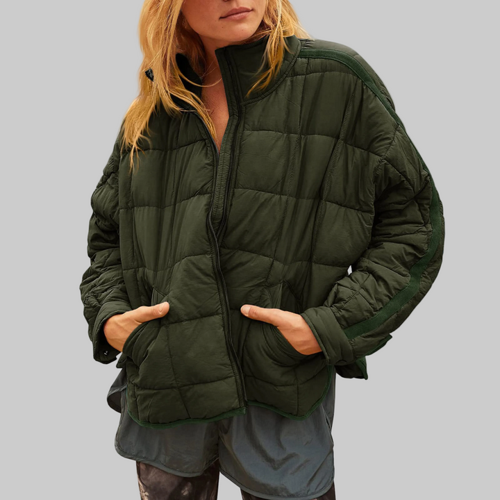 Lightweight Compact Zip Puffer Jacket