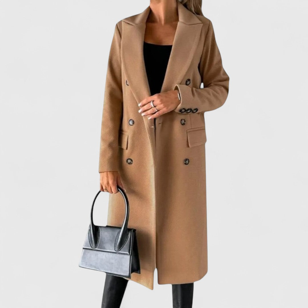 Women's Longline Button-Front Coat