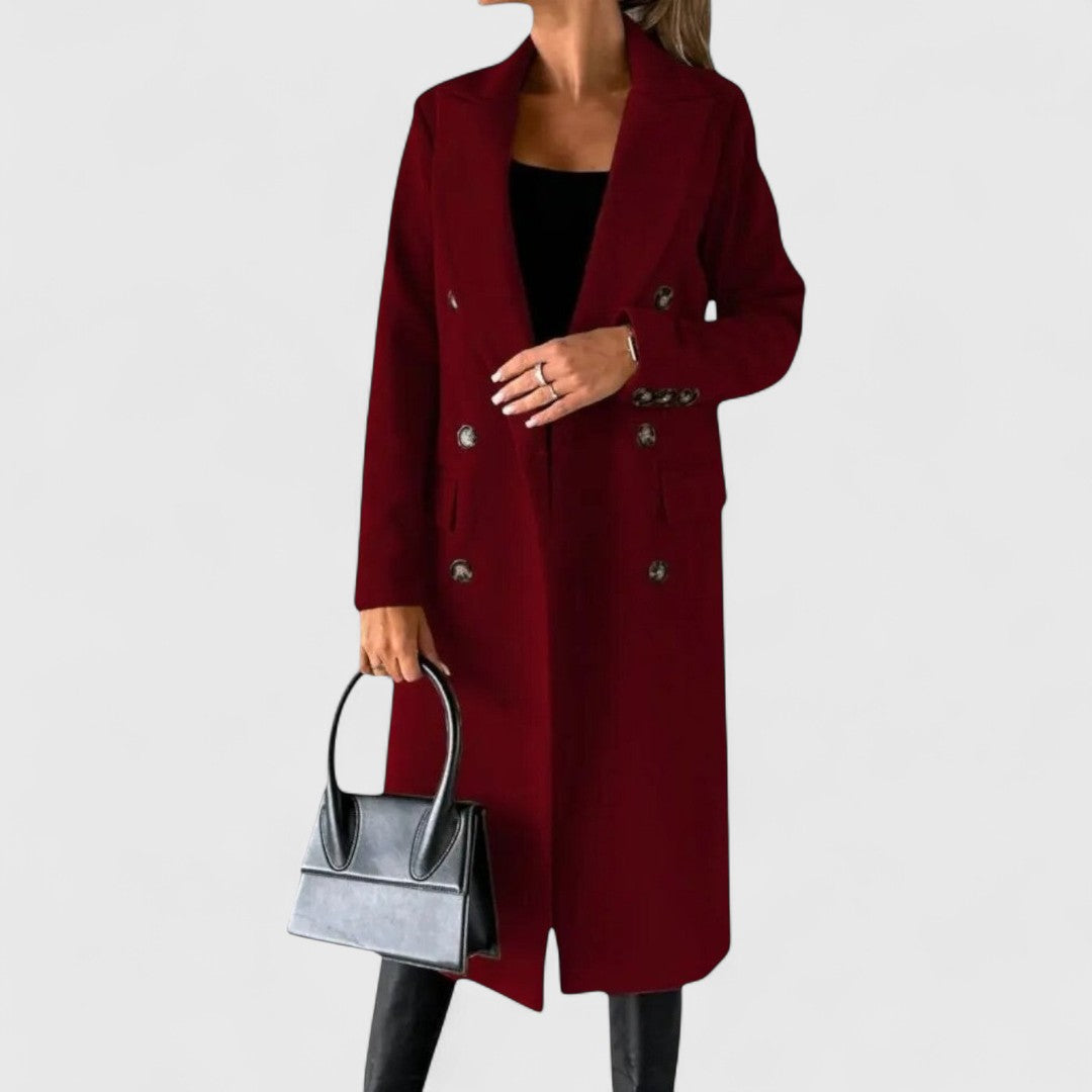 Women's Longline Button-Front Coat