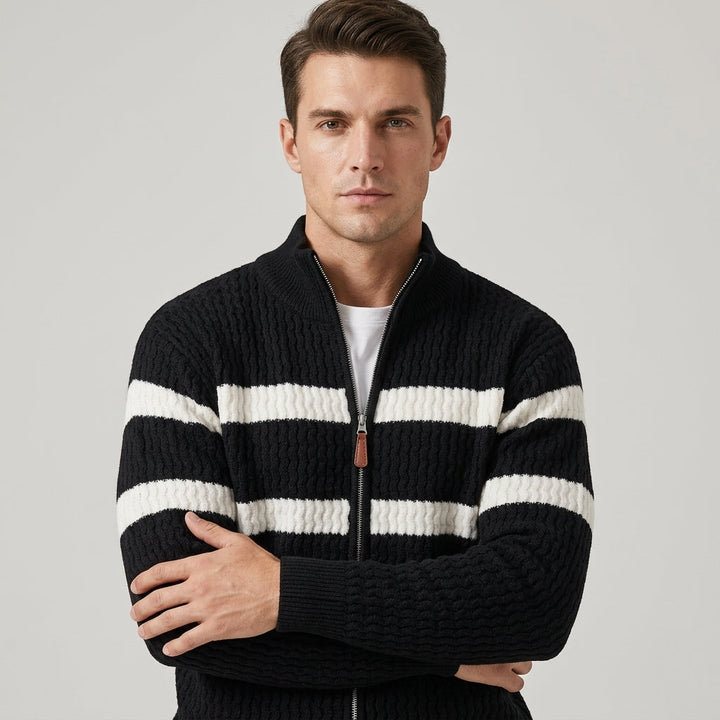 Women's Cable Knit Full-Zip Cardigan
