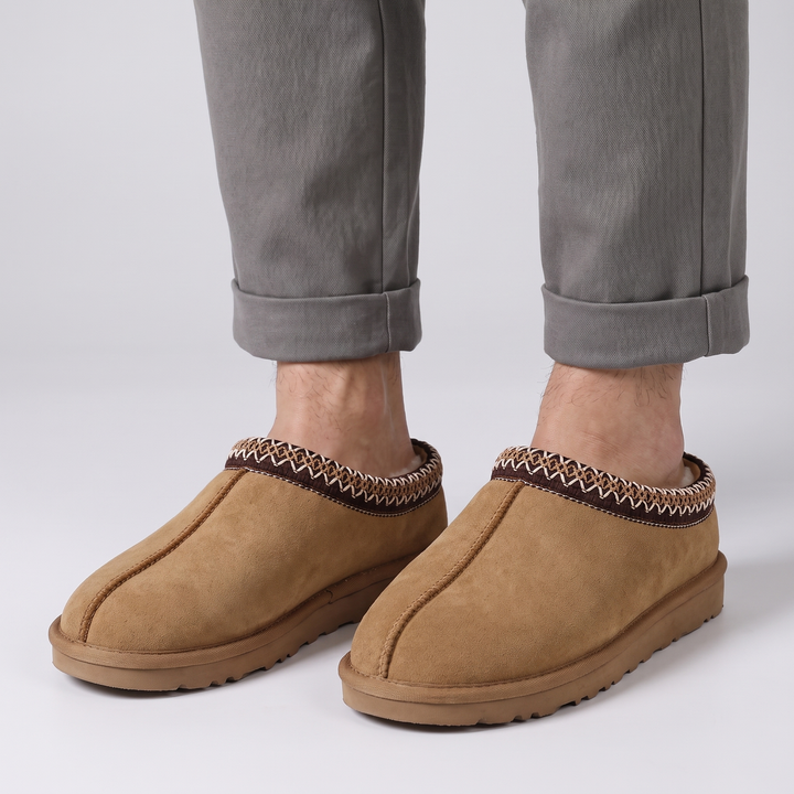 Women's Plush Fur-Lined Slip-On Winter Slippers