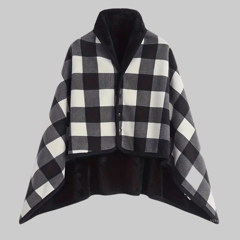Linnea | Buttoned Wrap Shawl