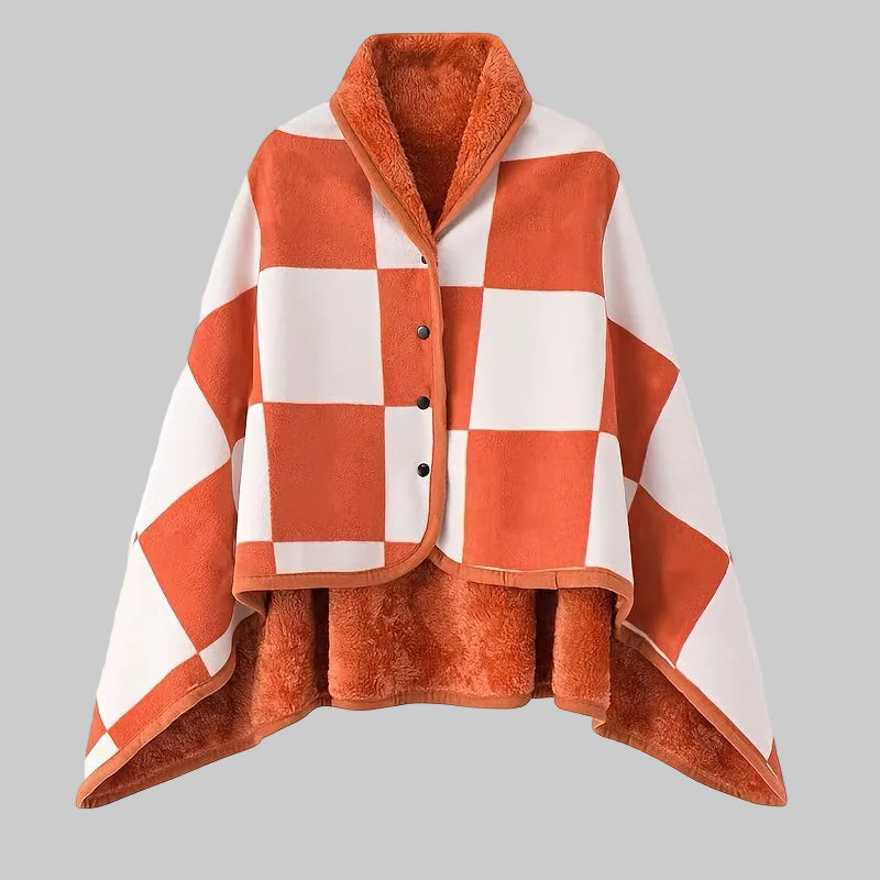 Linnea | Buttoned Wrap Shawl