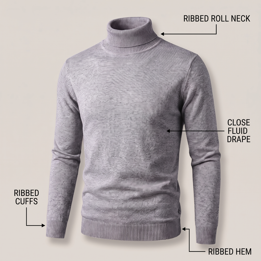 Women's Cashmere Roll Neck Jumper