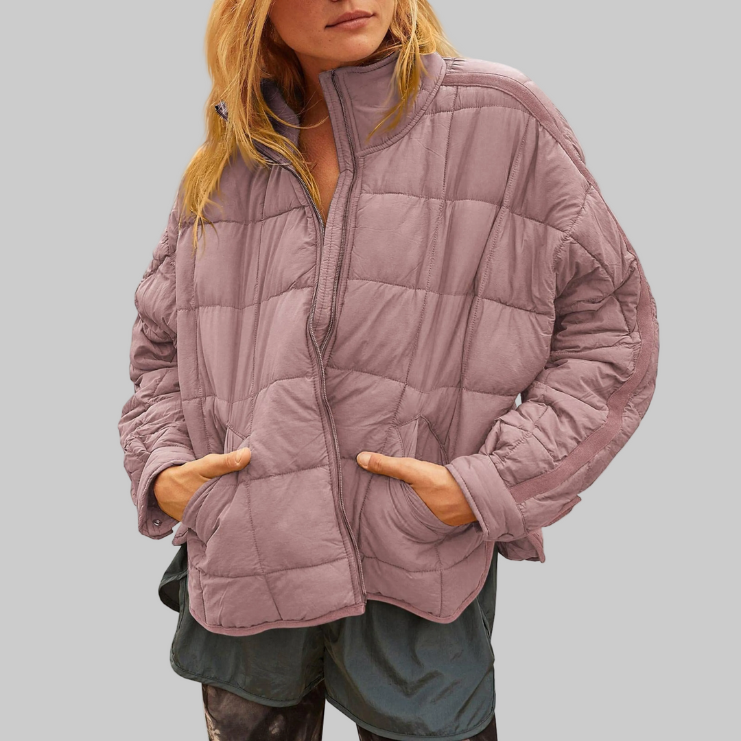 Lightweight Compact Zip Puffer Jacket