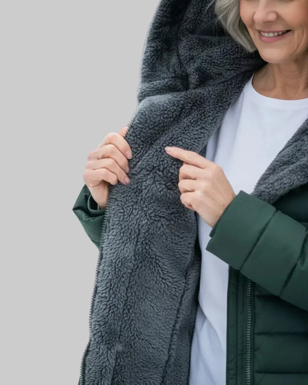 Hooded Quilted Padded Winter Coat