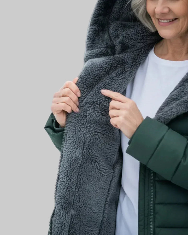 Hooded Quilted Padded Winter Coat