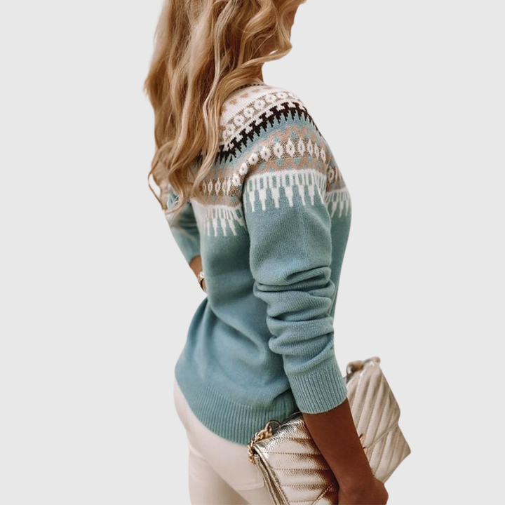 Lightweight Knit Sweater with Textured Pattern