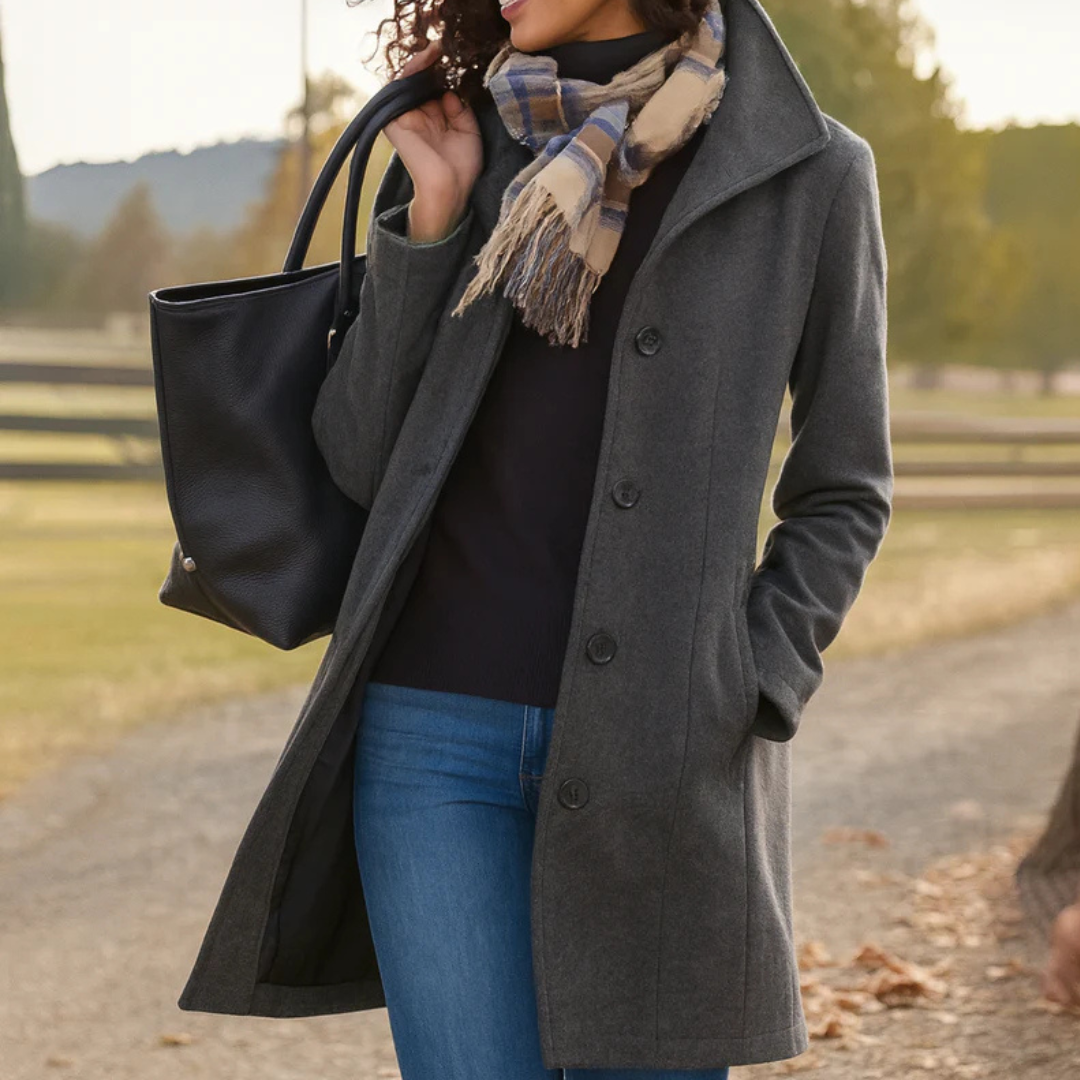 Women's Tailored Single-Breasted Coat