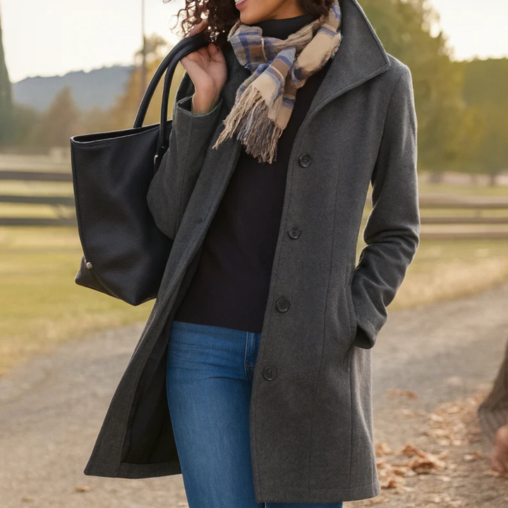 Women's Tailored Single-Breasted Coat