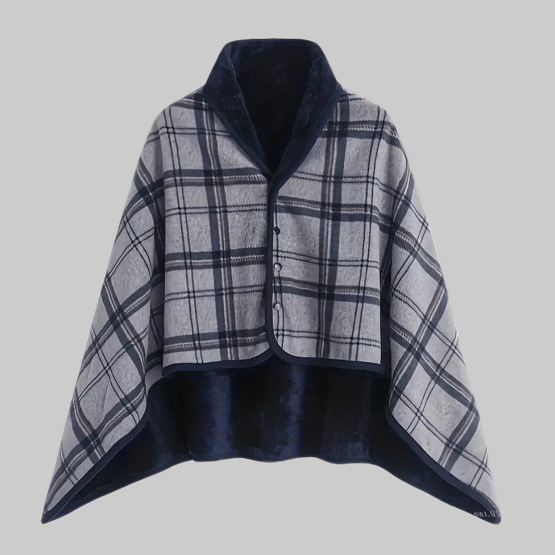 Linnea | Buttoned Wrap Shawl