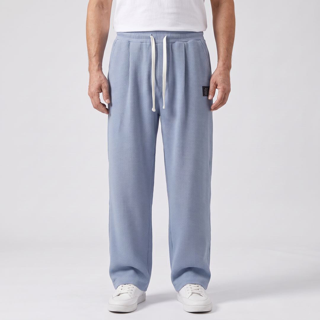 Women's Textured Relaxed Fit Drawstring Trousers