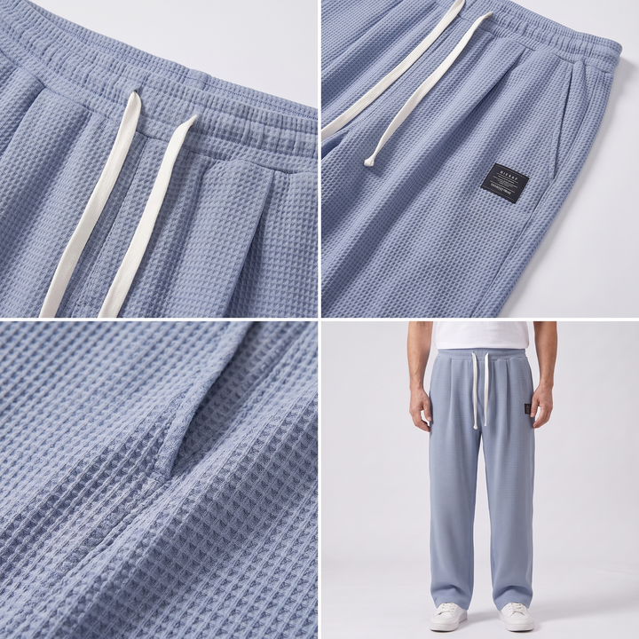 Women's Textured Relaxed Fit Drawstring Trousers