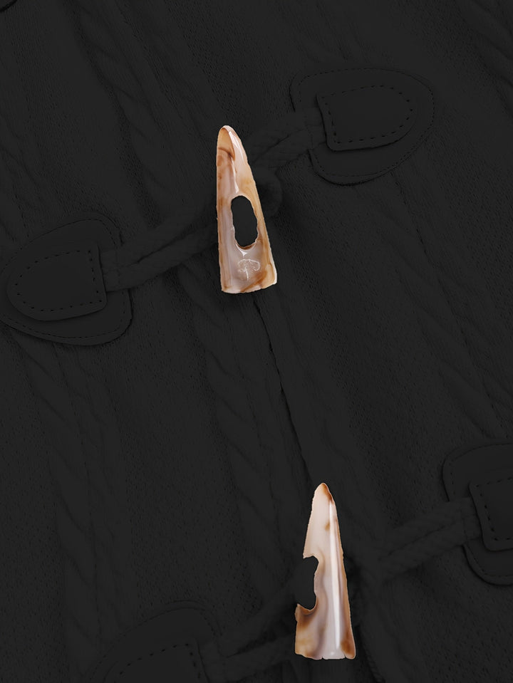 Women's Fur-Trimmed Hooded Longline Coat