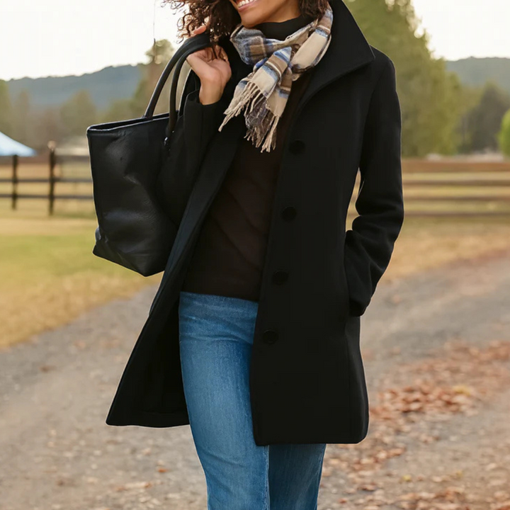 Women's Tailored Single-Breasted Coat