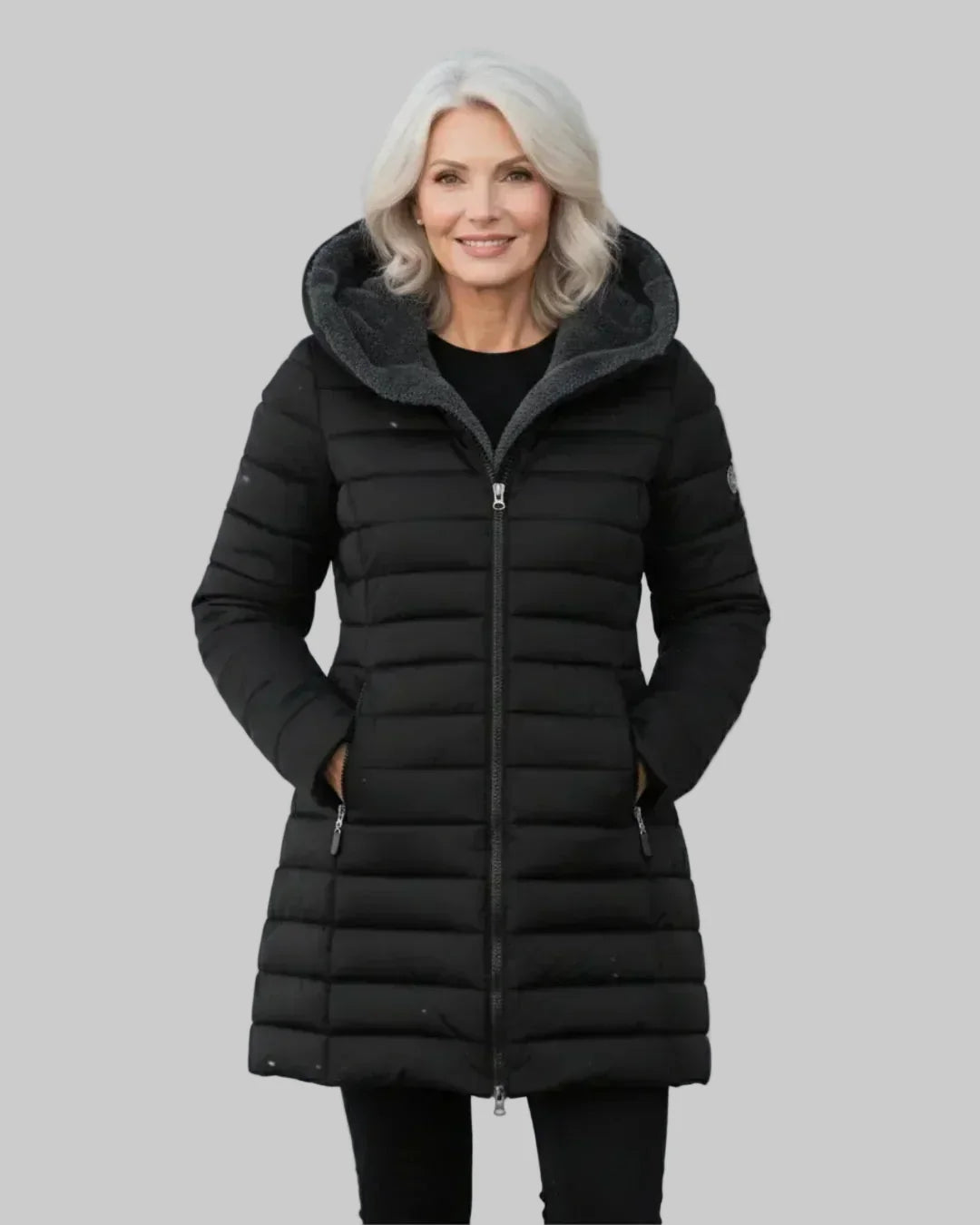 Hooded Quilted Padded Winter Coat
