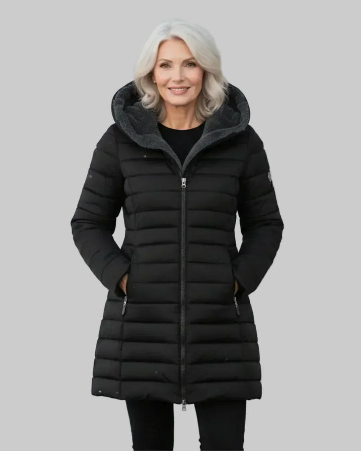 Hooded Quilted Padded Winter Coat