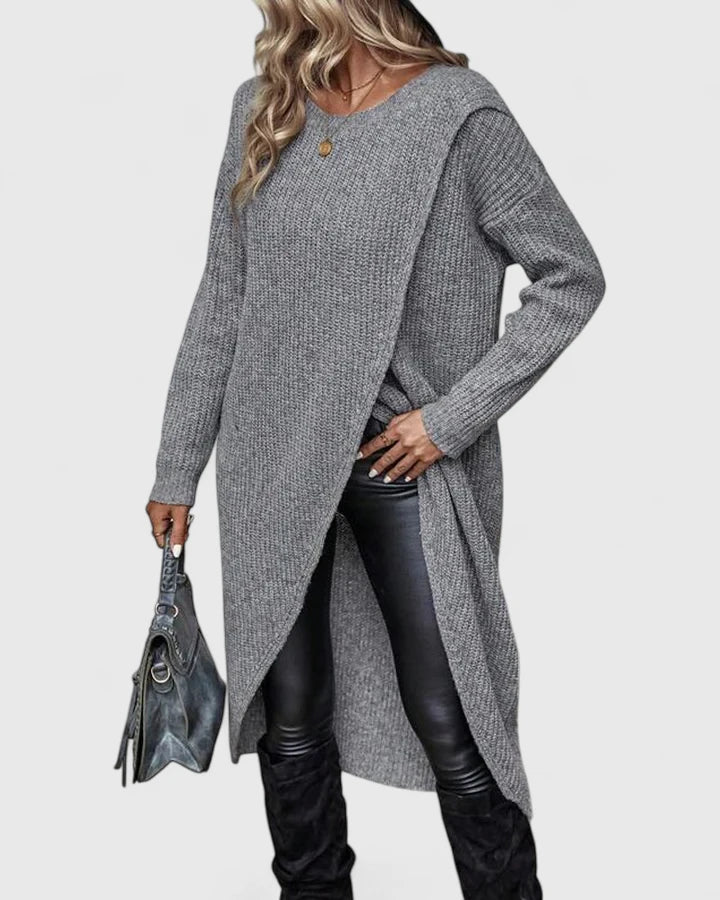 Women's Long-Sleeve Knit Sweater Dress