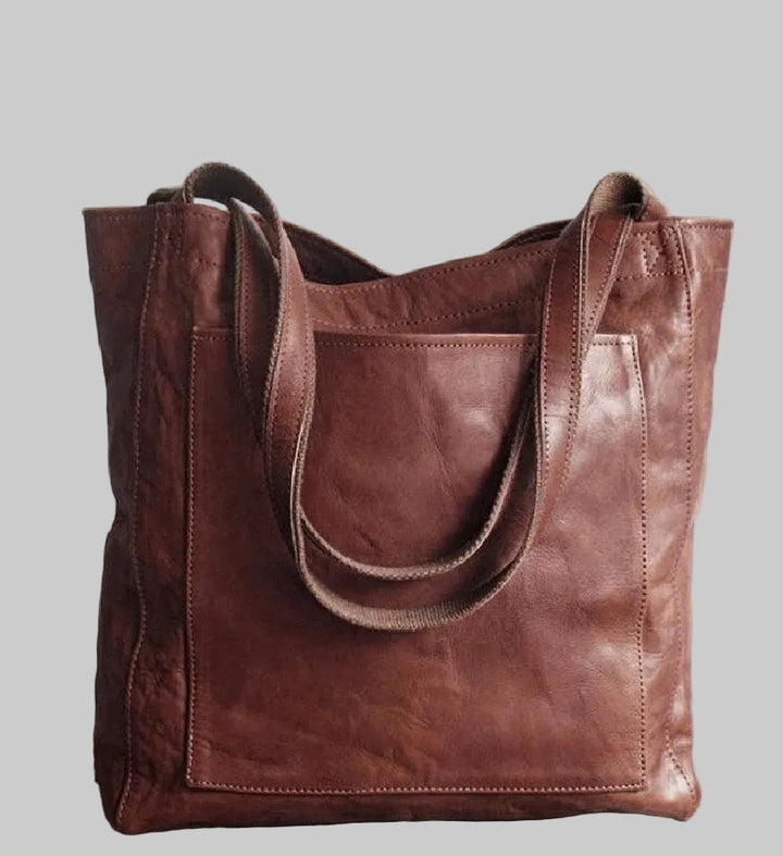 Spacious Tote Bag with Front Pocket and Twin Shoulder Straps