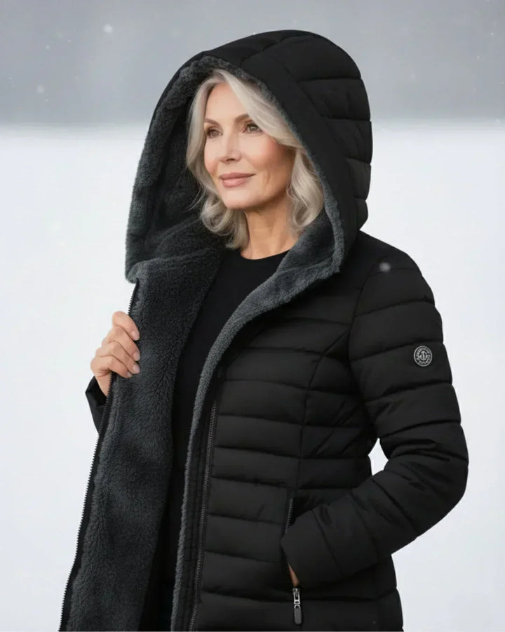 Hooded Quilted Padded Winter Coat