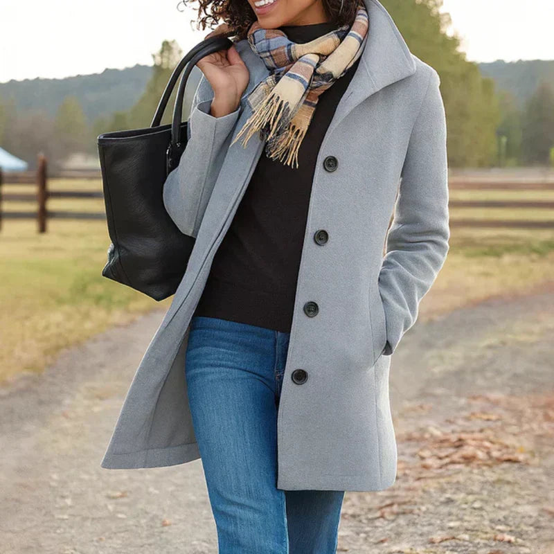 Women's Tailored Single-Breasted Coat