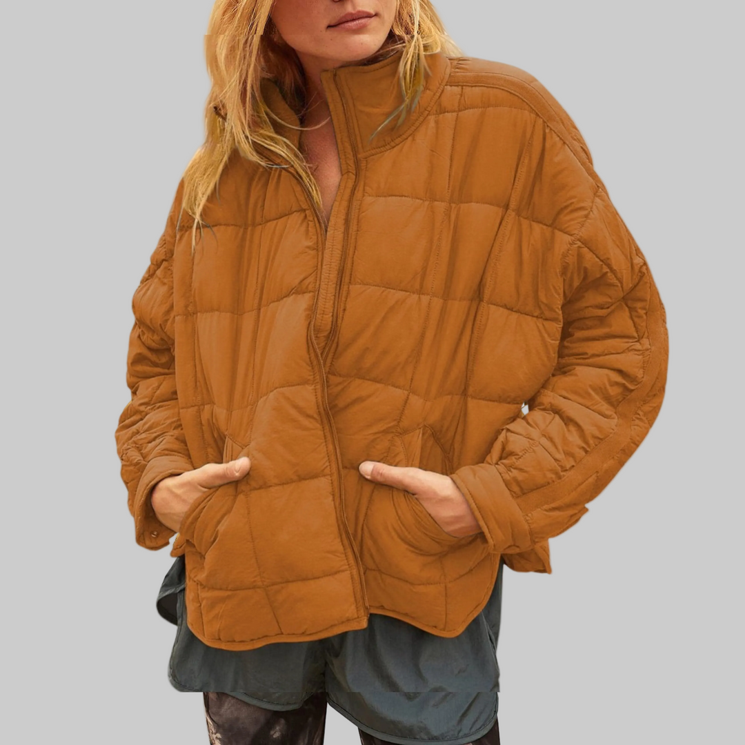 Lightweight Compact Zip Puffer Jacket