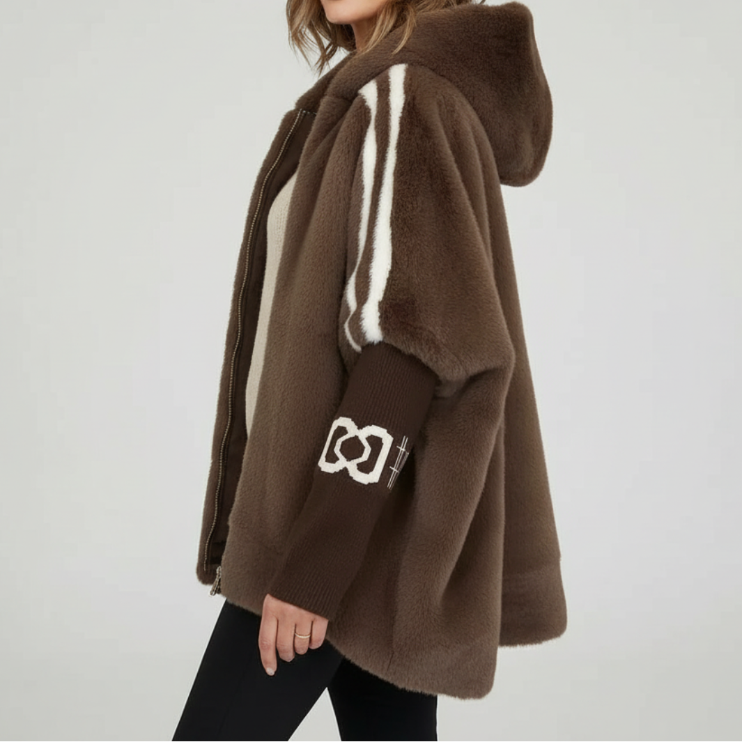 Hooded Faux Fur Jacket