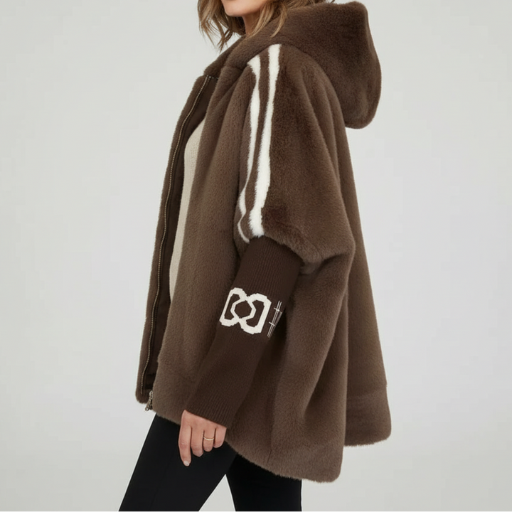 Hooded Faux Fur Jacket