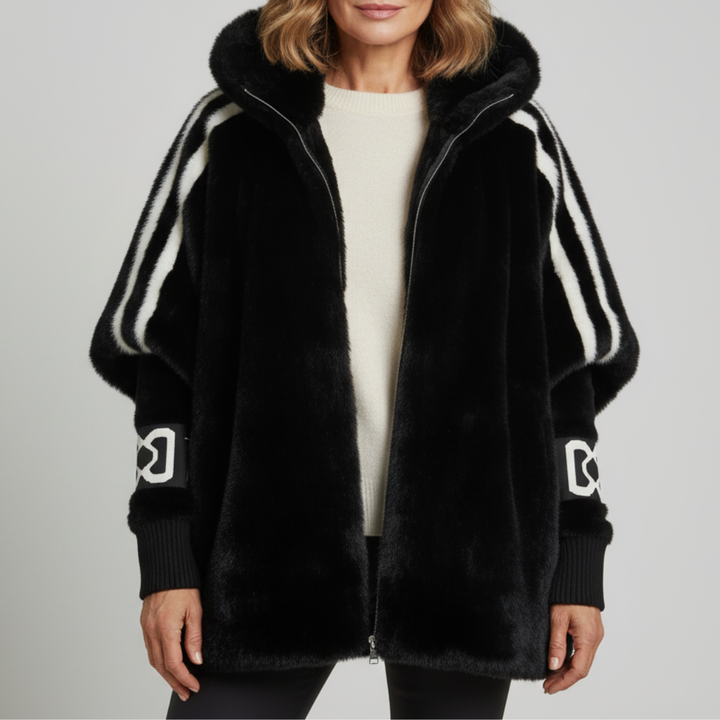 Hooded Faux Fur Jacket