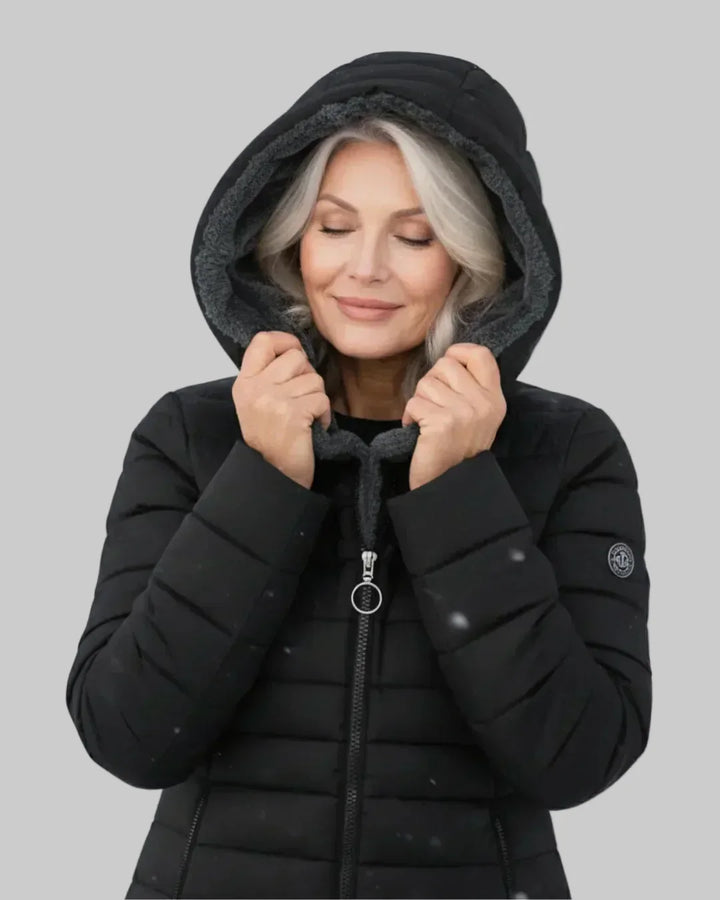 Hooded Quilted Padded Winter Coat