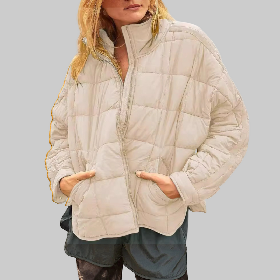 Lightweight Compact Zip Puffer Jacket