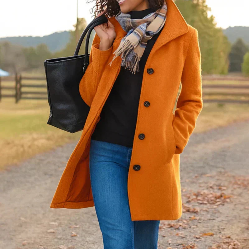 Women's Tailored Single-Breasted Coat