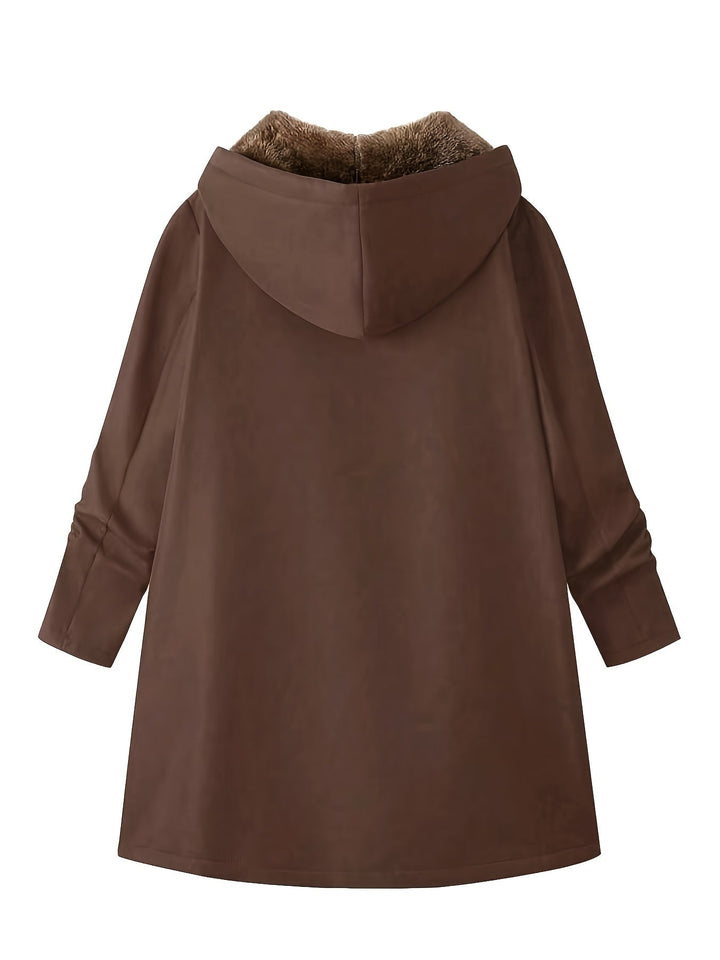 Women's Soft-Lined Hooded Longline Coat